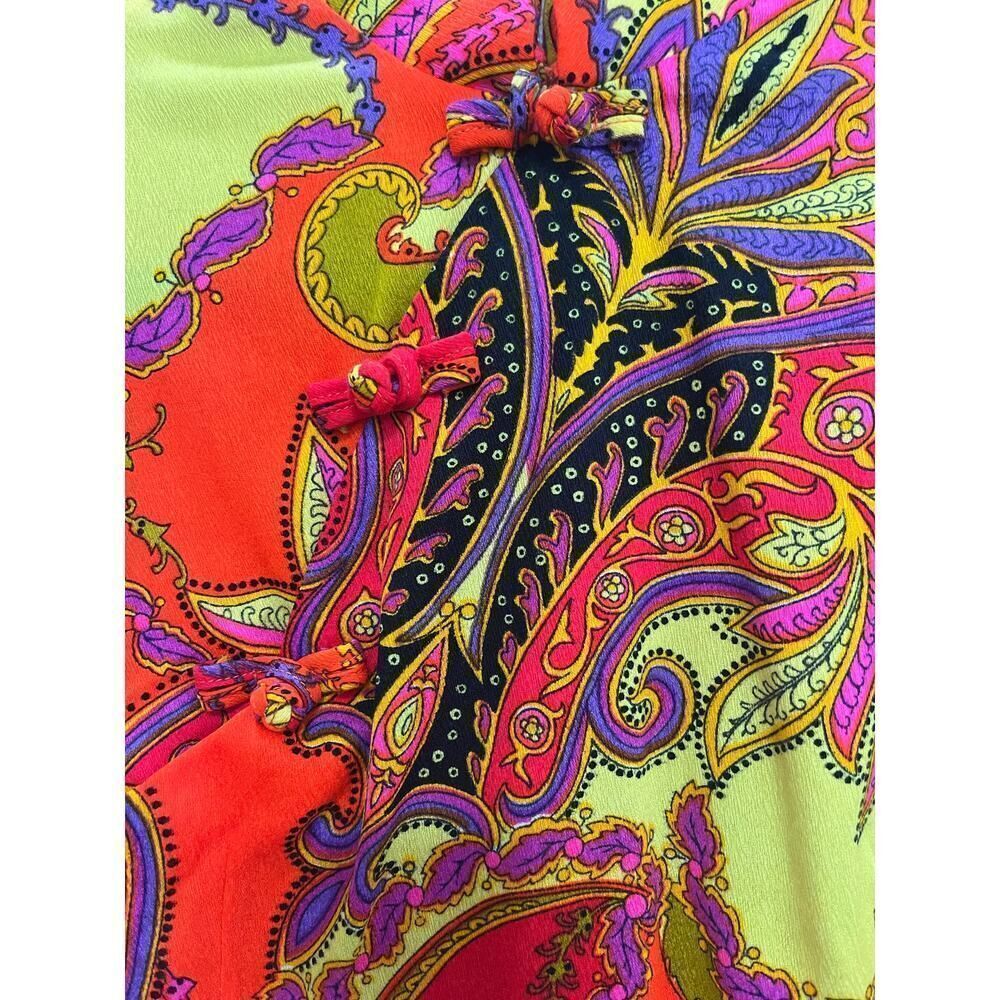 Vintage Sydney Honolulu 60’s Dress Size Small Groovy Retro Colorful - Picture 4 of 4